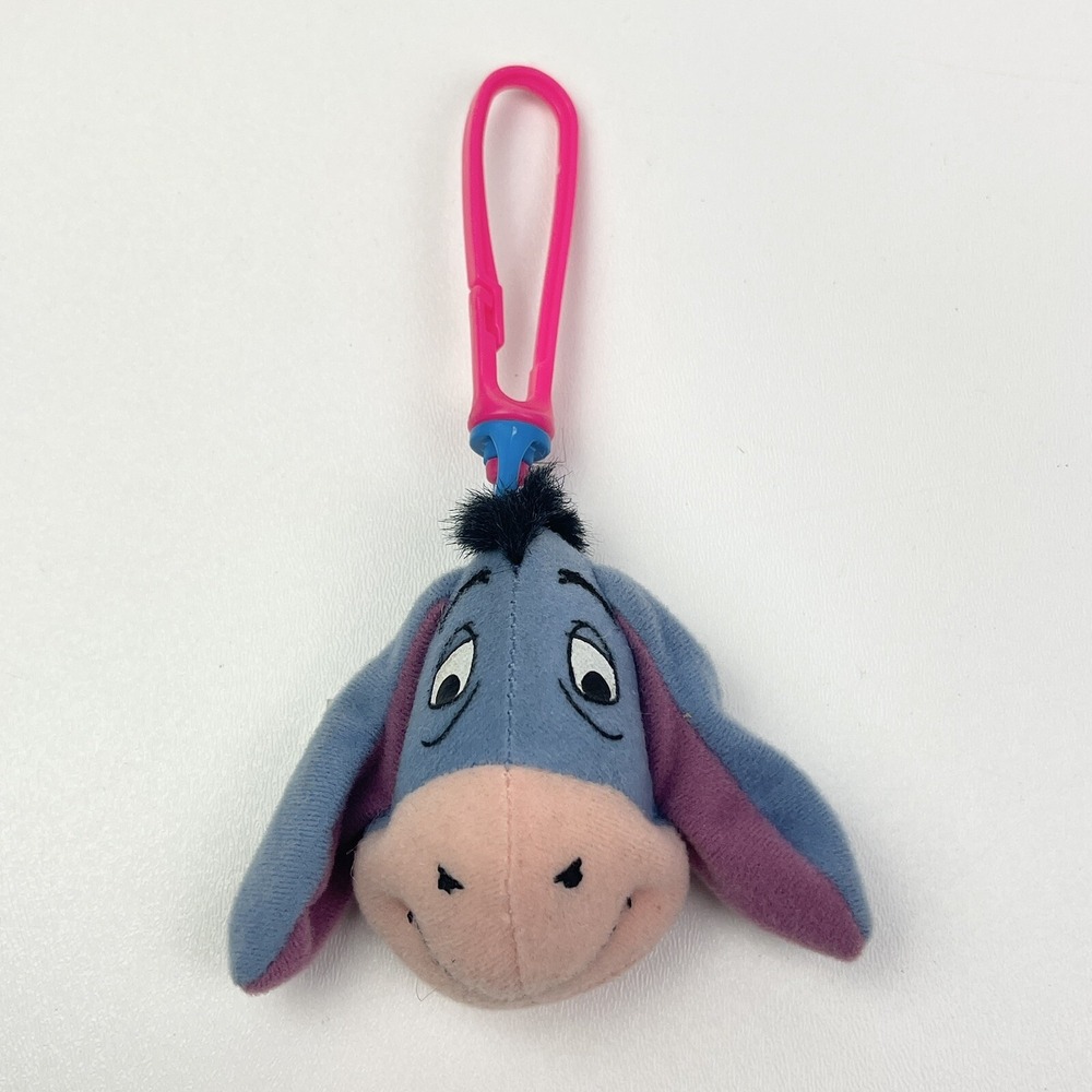 McDonalds Happy Meal Toys Disney Winnie The Pooh Plush Backpack Clip 1999 Eeyore